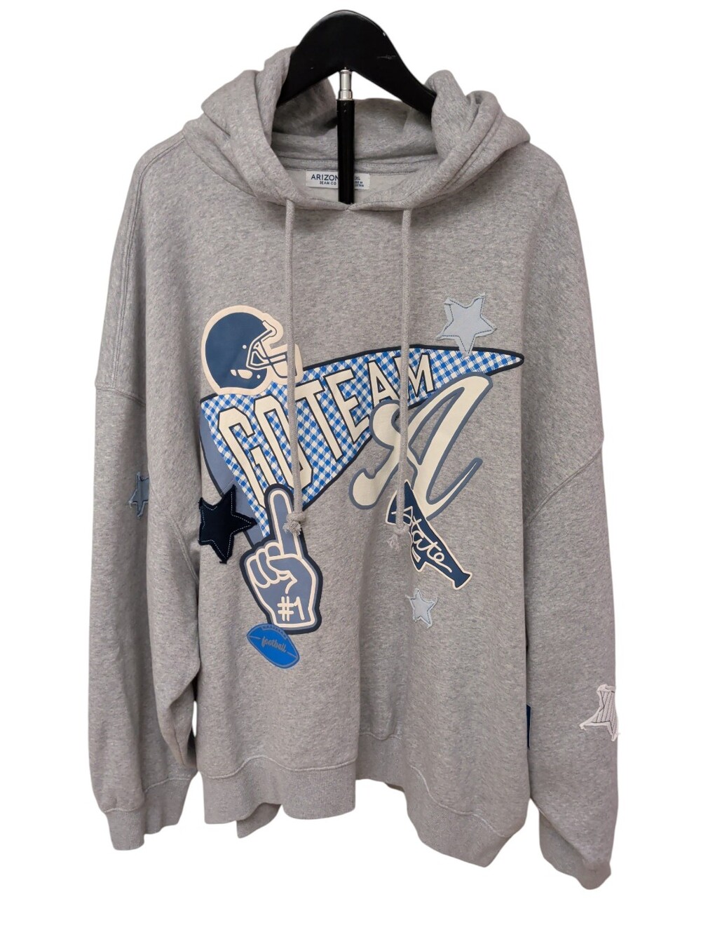 New Arizona GO Team Stars Patch Drop Shoulder Hoodies